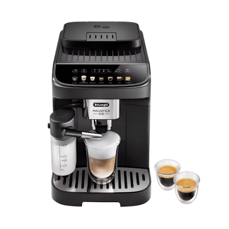 ماكينة تحضير القهوة والكابتشينو ديلونجي ماجنيفيكا إيفو بين تو كب 1450 وات أسود – موديل ECAM292.81.B
