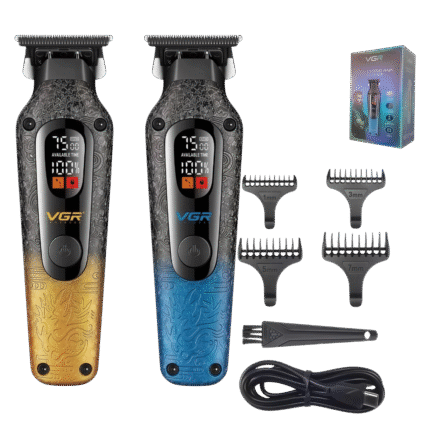 ماكينة حلاقة الشعر الاحترافية VGR بشاشة LED وبطارية ليثيوم 1500mAh – محرك 7500 دورة/دقيقة – شفرة سيراميك – موديل V-879T