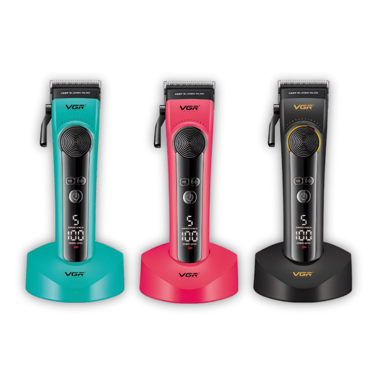 ماكينة حلاقة شعر احترافية VGR قابلة للتعديل بشاشة LED للرجال – موديل V-199