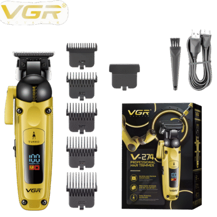 ماكينة قص الشعر VGR عالية الجودة قابلة لإعادة الشحن للرجال – موديل V-274