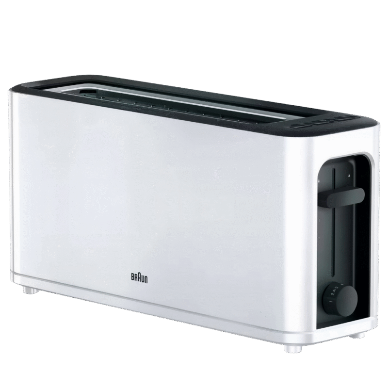 محمصة خبز براون PurEase لون أبيض – موديل HT 3100 WH