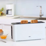 محمصة خبز براون PurEase لون أبيض – موديل HT 3100 WH