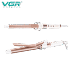 مكواة فرد الشعر الكهربائية الاحترافية VGR للنساء لون أبيض – موديل V-578