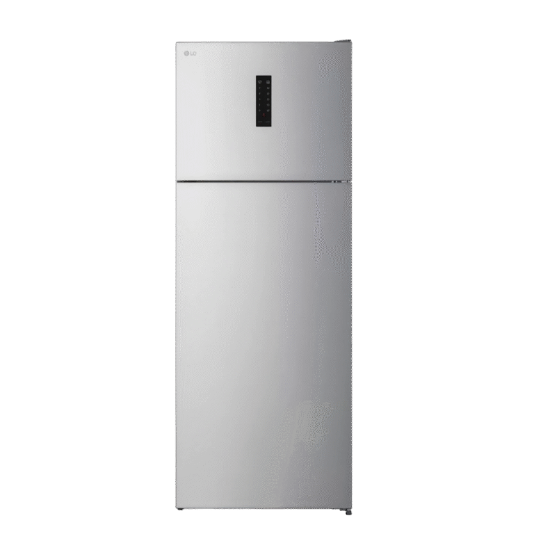 ثلاجة إل جي بمجمد علوي سعة 450 لتر لون فضي – موديل GTF452SVAN