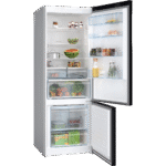 ثلاجة بوش Serie 4 قائمة بذاتها بفريزر سفلي Total No Frost مقاس 193×70 سم إينوكس أسود مقاوم لبصمات الأصابع – موديل KGN56CX30U