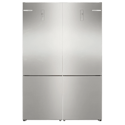 ثلاجة بوش كومبي توينز نوفروست سعة 660 لتر بشاشة ديجيتال لون سيلفر – موديل KGN39NLEE8