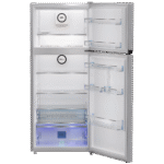 ثلاجة بيكو بفريزر علوي نوفروست سعة 420 لتر لون فضي مصقول عرض 70 سم – موديل RDNE420K02DXITEG