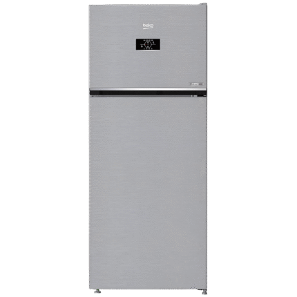 ثلاجة بيكو بفريزر علوي نوفروست سعة 420 لتر لون فضي مصقول عرض 70 سم – موديل RDNE420K02DXITEG