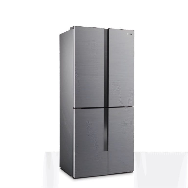 ثلاجة جورينيا 4 أبواب سعة 394 لتر لون سيلفر – موديل NRM8181MX