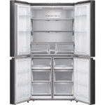 ثلاجة جورينيا 4 أبواب عرض 90 سم سعة 565 لتر بمحرك إنفرتر لون أسود – موديل NRM9181SBI