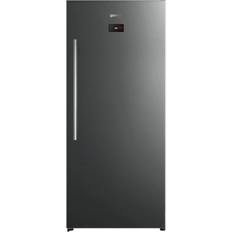 ثلاجة وفريزر رأسي جورينيا 2 في 1 سعة 592 لتر بمحرك إنفرتر لون سيلفر – موديل FN8191OX