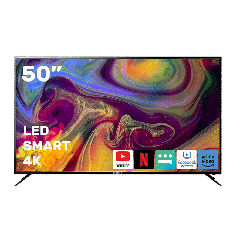 شاشة كاسل سمارت LED مقاس 50 بوصة دقة 4K UHD – لون أسود – موديل CT 2650 SU