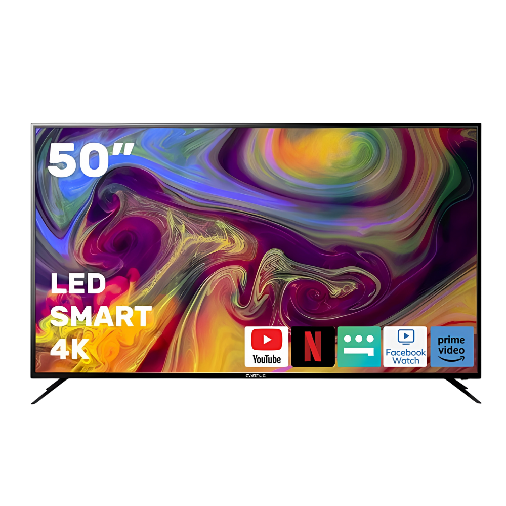 شاشة كاسل سمارت LED مقاس 50 بوصة دقة 4K UHD – لون أسود – موديل CT 2650 SU شاشة كاسل سمارت LED مقاس 50 بوصة دقة 4K UHD – لون أسود – موديل CT 2650 SU