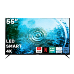 شاشة كاسل سمارت LED مقاس 55 بوصة دقة 4K UHD – لون أسود – موديل CT 2755SU