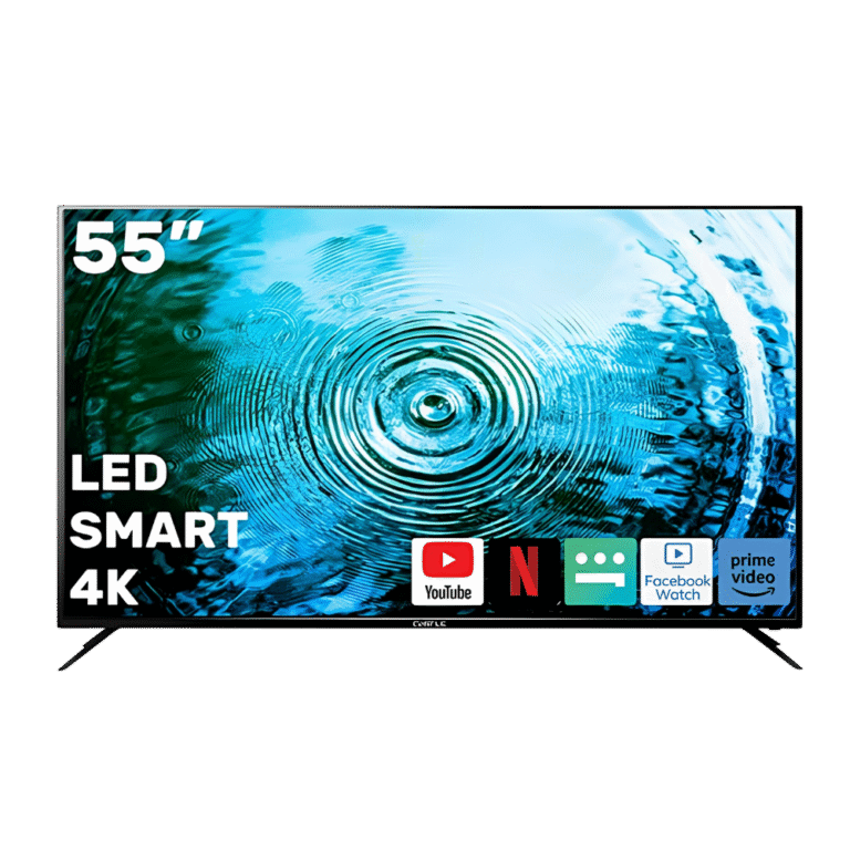 شاشة كاسل سمارت LED مقاس 55 بوصة دقة 4K UHD – لون أسود – موديل CT 2755SU