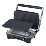 شواية صحية كهربائية 1800 وات لون فضي/أسود – موديل HGM50.000SI