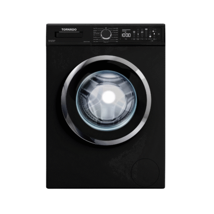 غسالة ملابس تورنيدو فول أوتوماتيك تحميل أمامي 7 كجم لون أسود – موديل TWV-FN710BKOA