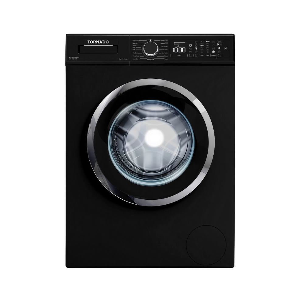 غسالة ملابس تورنيدو فول أوتوماتيك تحميل أمامي 7 كجم لون أسود – موديل TWV-FN710BKOA غسالة ملابس تورنيدو فول أوتوماتيك تحميل أمامي 7 كجم لون أسود – موديل TWV-FN710BKOA