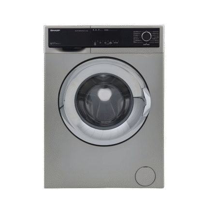 غسالة ملابس شارب فول أوتوماتيك تحميل أمامي 7 كجم لون سيلفر – موديل ES-FP710CXE-S