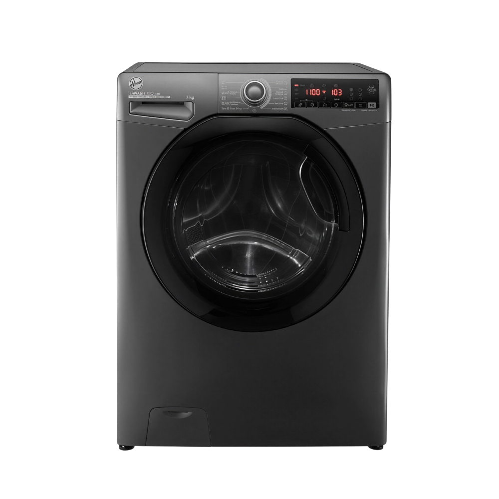غسالة ملابس هوفر فول أوتوماتيك تحميل أمامي 7 كجم بمحرك إنفرتر لون سيلفر – موديل H3WS17TMF3R-ELA 2 غسالة ملابس هوفر فول أوتوماتيك تحميل أمامي 7 كجم بمحرك إنفرتر لون سيلفر – موديل H3WS17TMF3R-ELA