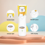 ماكينة حلاقة شعر الأطفال الاحترافية VGR منخفضة الضوضاء – موديل V-152