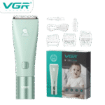 ماكينة قص شعر الأطفال VGR الجديدة الصامتة بشفرات سيراميك ومقاومة للماء – موديل V-153